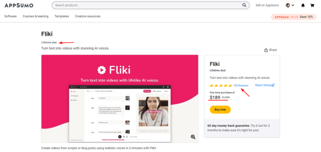 Fliki Review - lifetime deal
