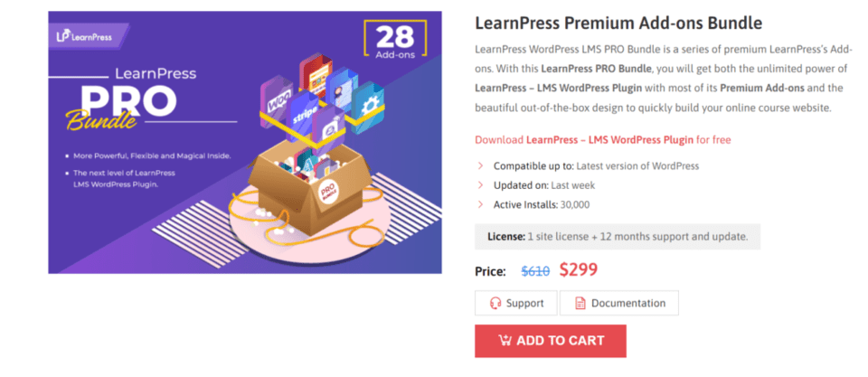 learnpress pricing - best wp lms plugin