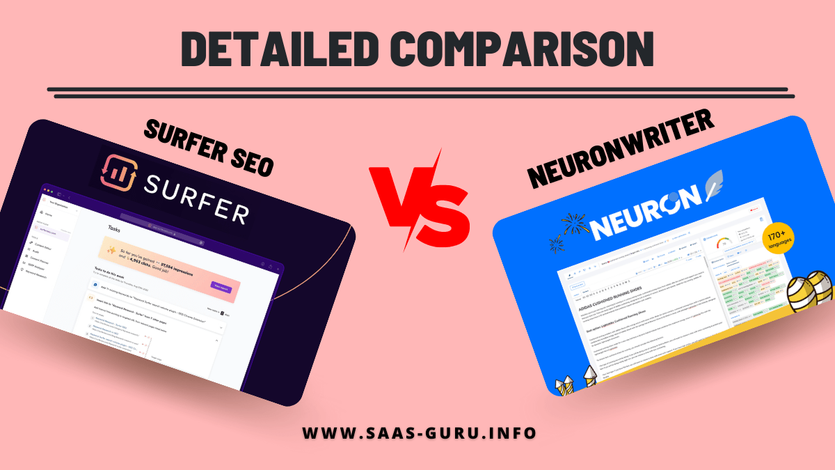 NeuronWriter Vs Surfer SEO Which 1 Best SEO of 2024?