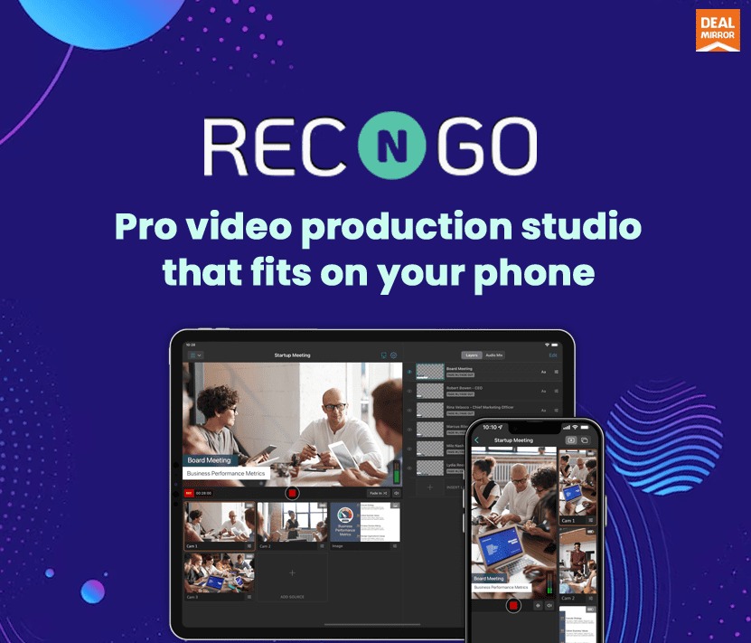 Check out Recgo pro production studio, your best deal for creating content on-the-go with just your phone.