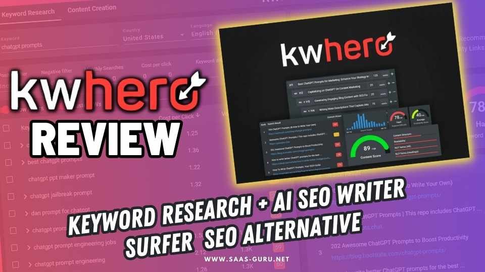 KWHero Review 2024 – experience with this AI SEO Writer