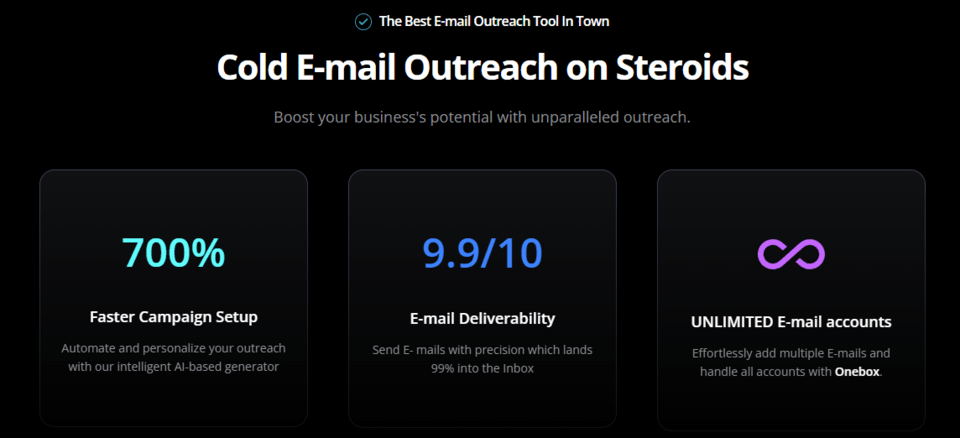 reachinbox feature - high email deliveralibity