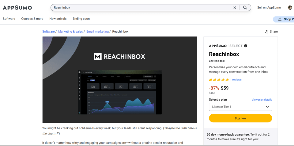 reachinbox lifetime deal appsumo - Reachinbox Ai Review